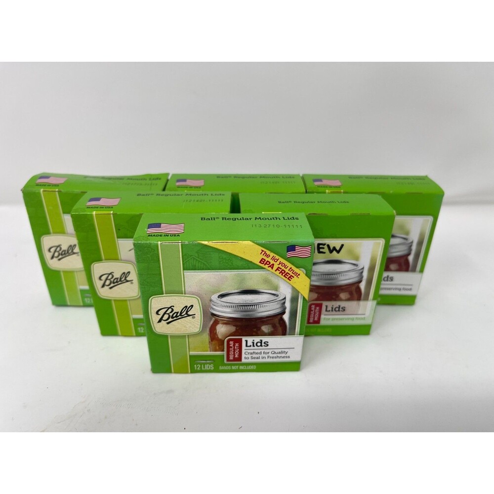 144 BALL Small x72 + Wide x72 Mouth Mason Canning Jar Lids MADE IN USA New - Picture 5 of 7